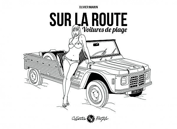 Portfolio sur la route voitures de plage