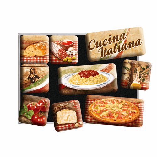 Lot de 9 magnet cucina italiana