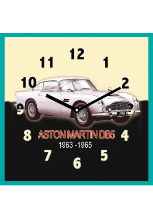 Horloge métal rétro Aston Martin DB5 1963