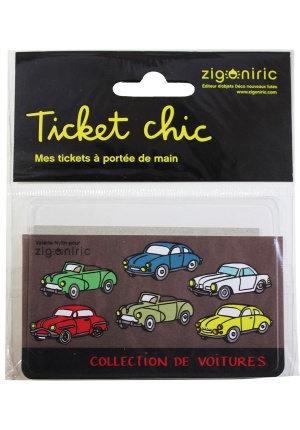 Pochette à tickets Auto rétro