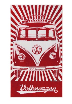 Serviette de bain Volkswagen rouge