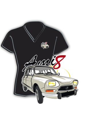 Tee-shirt femme Citroën Ami 8 grise