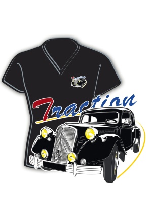 Tee-shirt femme Citroën Traction noir