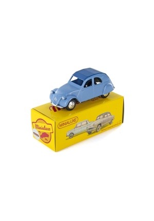 Miniature Minialuxe Citroën 2 CV bleu