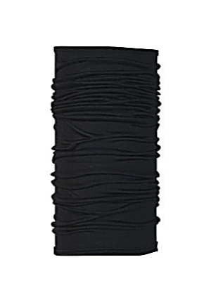 Foulard multifonction laine mérinos buff noir