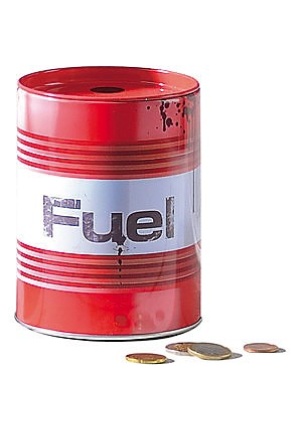 Tirelire fer blanc « fuel »