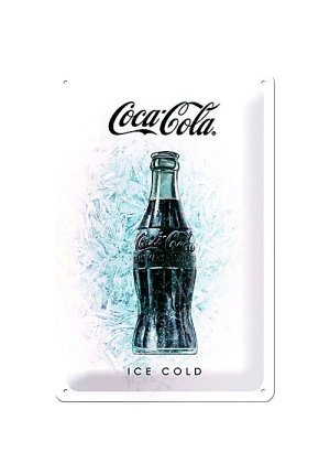 Plaque Coca-Cola ice cold