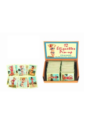 Etiquettes auto collantes Pin-Up