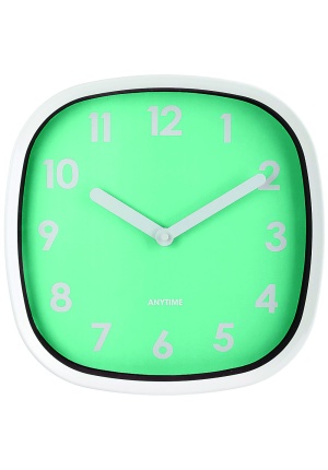 Horloge Square pastel menthe