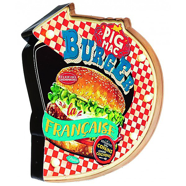 Enseigne Lumineuse Pig Mac burger