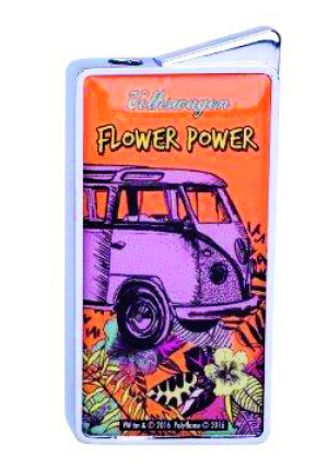 Briquet VW flower power orange