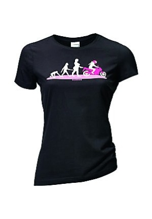 Tee-shirt noir évolution femme