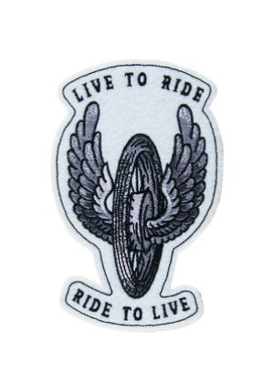 Ecusson live to ride