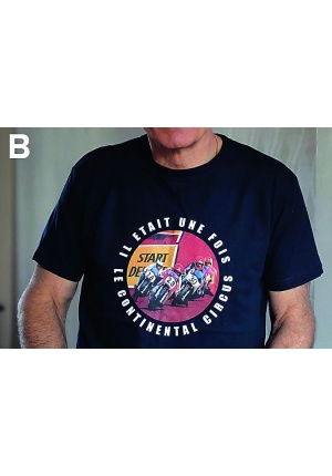 Tee-shirt bleu marine il était une fois le Continental Circus
