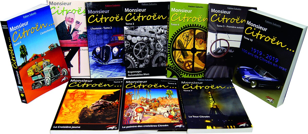 La collection complète des 10 volumes Monsieur Citroën