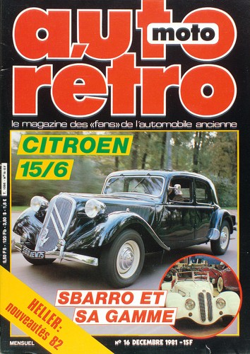 Autoretro n° 16 du 22/12/1981