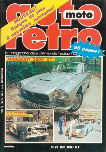 Autoretro n° 22 du 22/06/1982