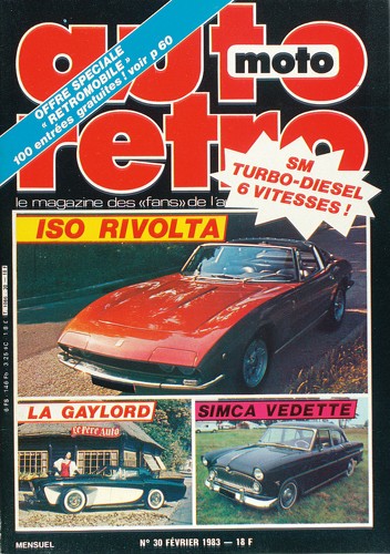 Autoretro n° 30 du 22/03/1983