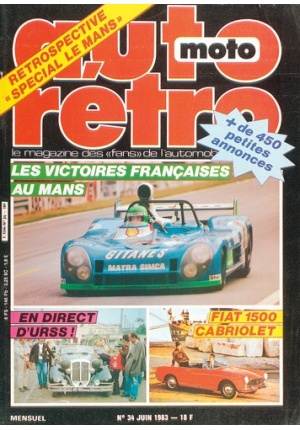 Autoretro n° 34 du 22/07/1983