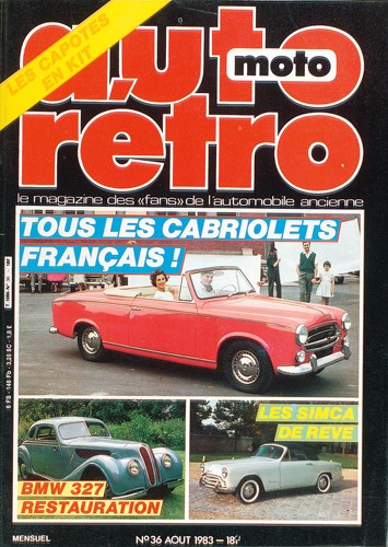 Autoretro n° 36 du 22/10/1983