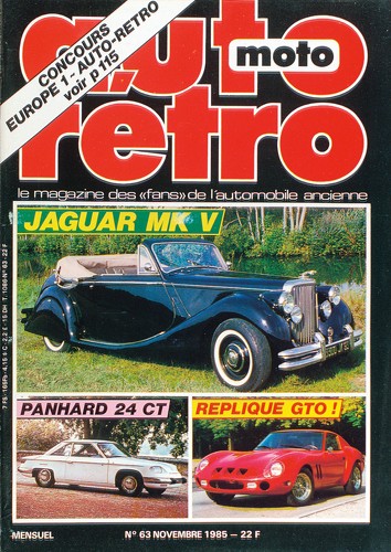 Autoretro n° 63 du 22/03/1986