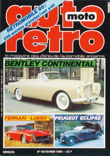 Autoretro n° 66 du 22/06/1986