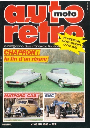 Autoretro n° 69 du 22/10/1986