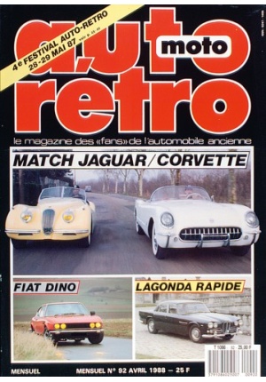 Autoretro n° 92 du 22/10/1988