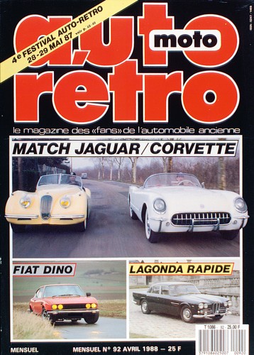 Autoretro n° 92 du 22/10/1988