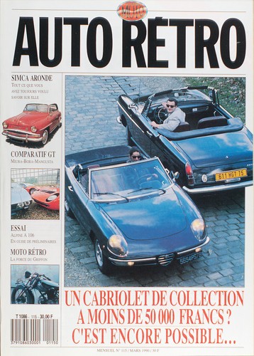 Autoretro n° 115 du 22/02/1990