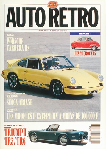 Autoretro n° 126 du 24/01/1991