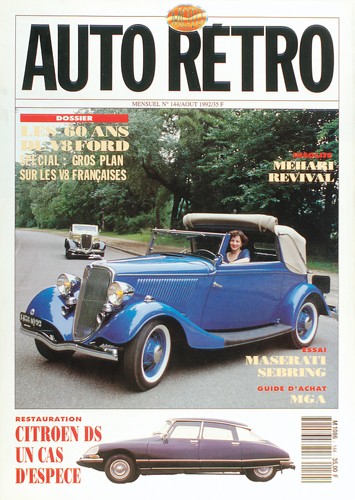 Autoretro n° 144 du 22/07/1992