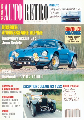 Autoretro n° 159 du 22/10/1993