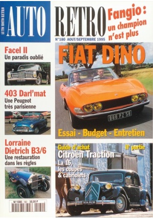 Autoretro n° 180 du 22/07/1995