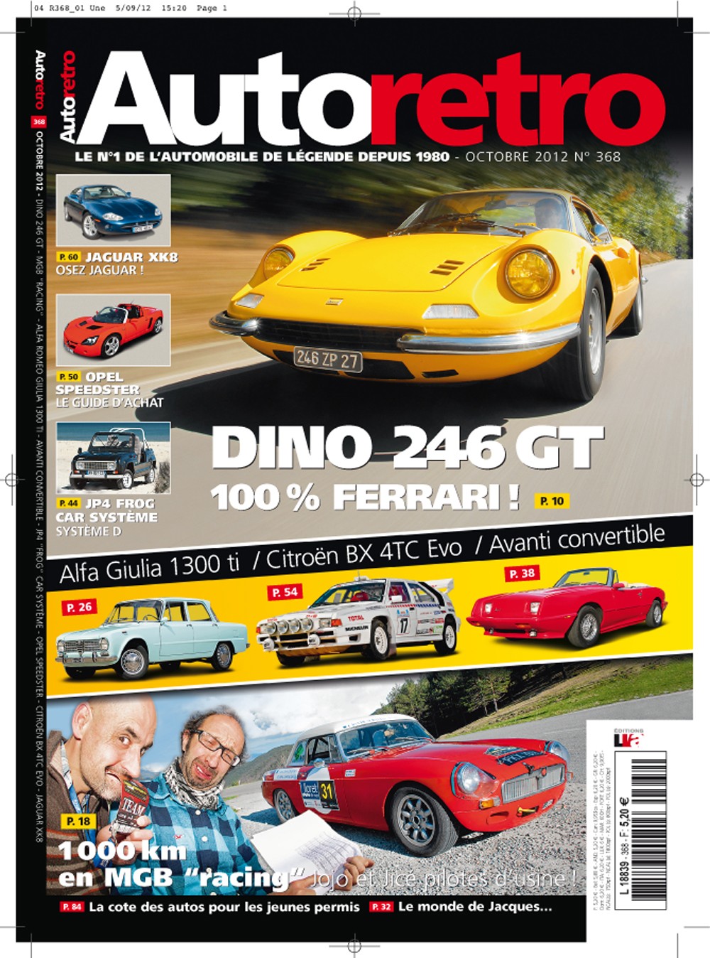 Autoretro n° 368 du 01/10/2012