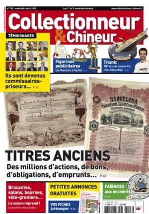 Collectionneur&Chineur n° 123 du 06/04/2012
