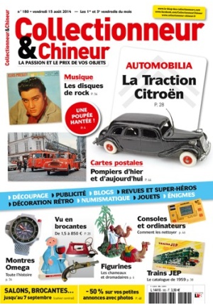 Collectionneur&Chineur n° 180 du 15/08/2014