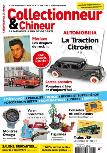 Collectionneur&Chineur n° 180 du 15/08/2014