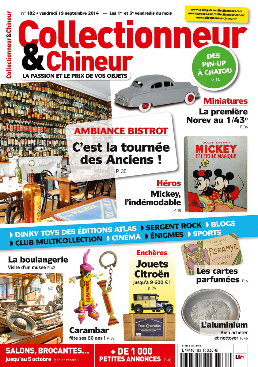 Collectionneur&Chineur n° 182 du 19/09/2014