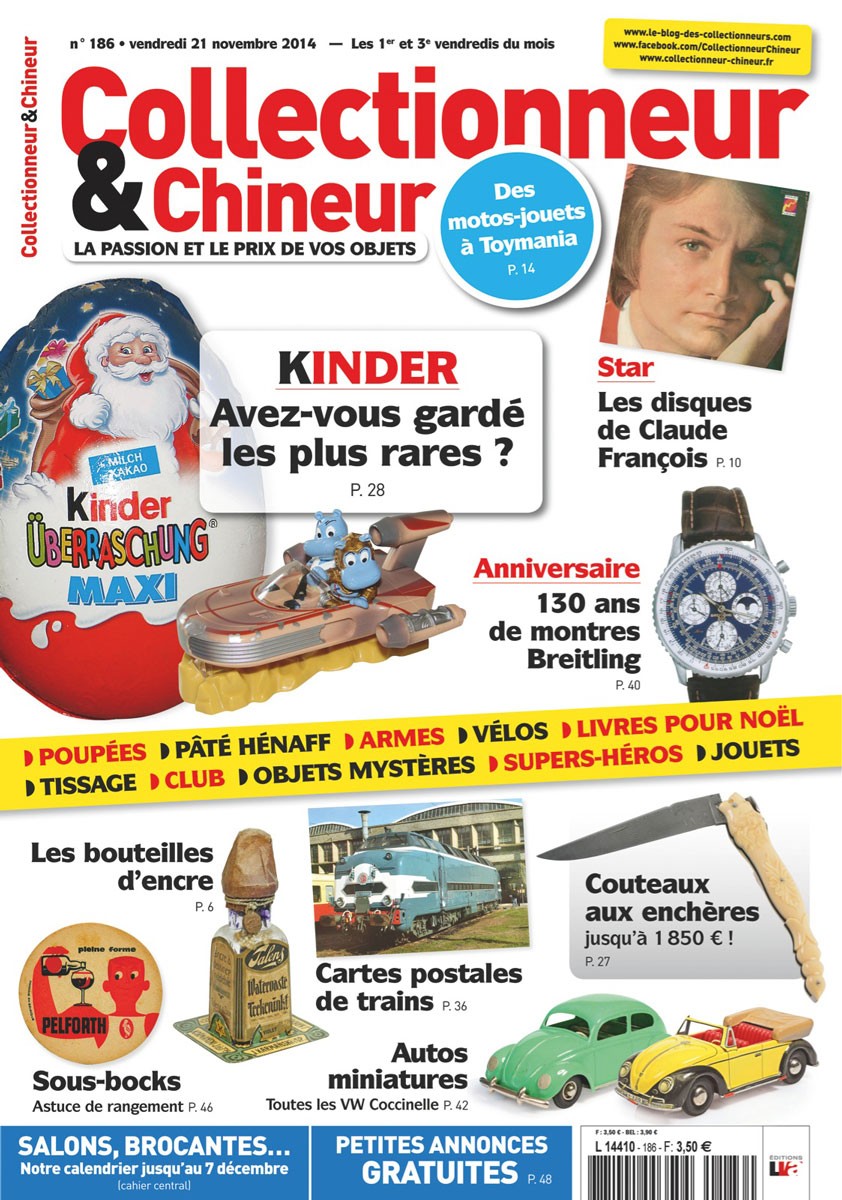 Collectionneur&Chineur n° 186 du 21/11/2014