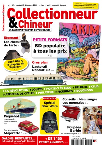 Collectionneur&Chineur n° 187 du 05/12/2014
