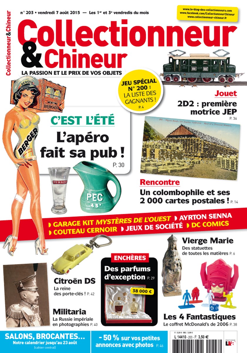 Collectionneur&Chineur n° 203 du 07/08/2015