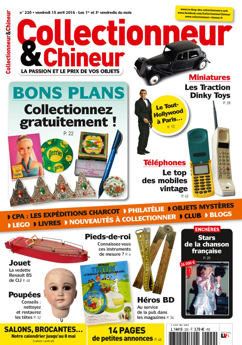 Collectionneur&Chineur n° 220 du 15/04/2016