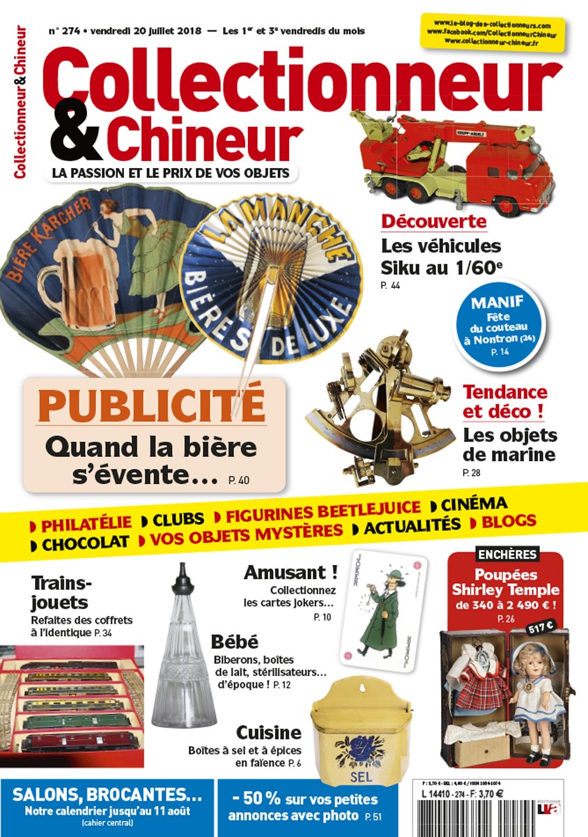 Collectionneur&Chineur n° 274 du 20/07/2018