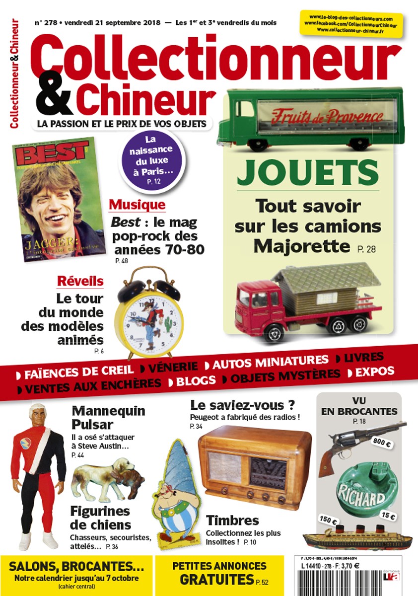 Collectionneur&Chineur n° 278 du 21/09/2018