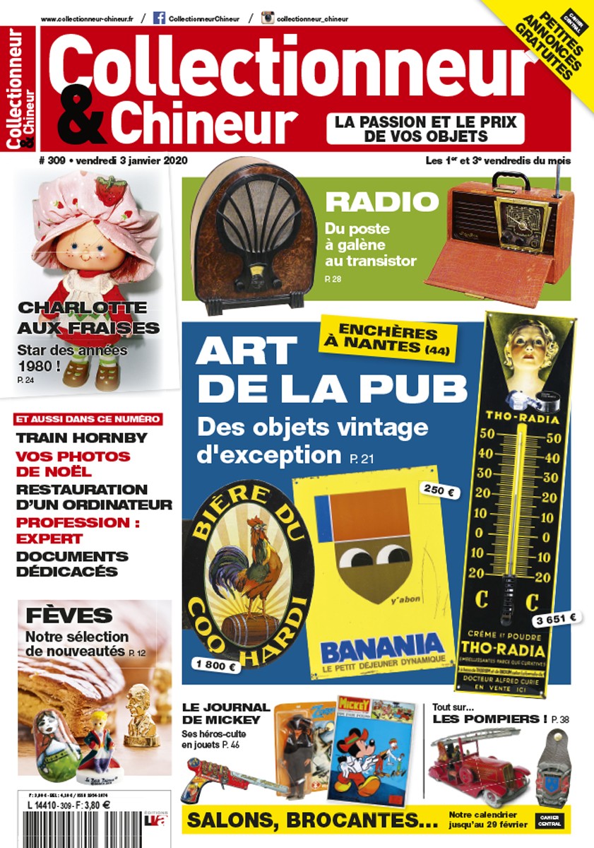 Collectionneur&Chineur n° 309 du 03/01/2020