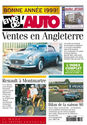 La Vie de l’Auto n° 872 du 31/12/1998