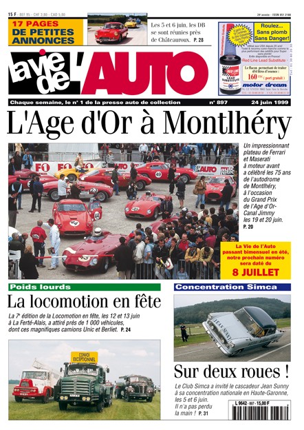 La Vie de l'Auto n° 897 du 24/06/1999