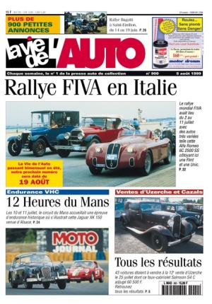 La Vie de l’Auto n° 900 du 05/08/1999