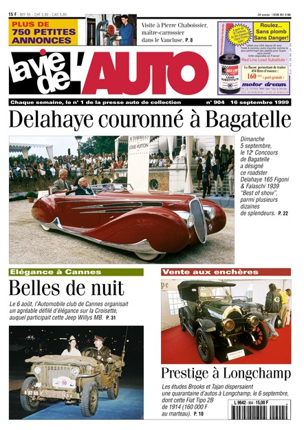 La Vie de l'Auto n° 904 du 16/09/1999